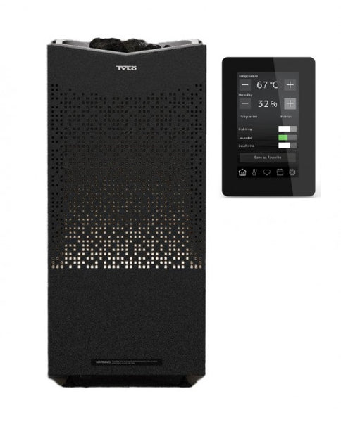 Tylo Crown Elite 8 Sauna Heater Black with Elite Control Panel