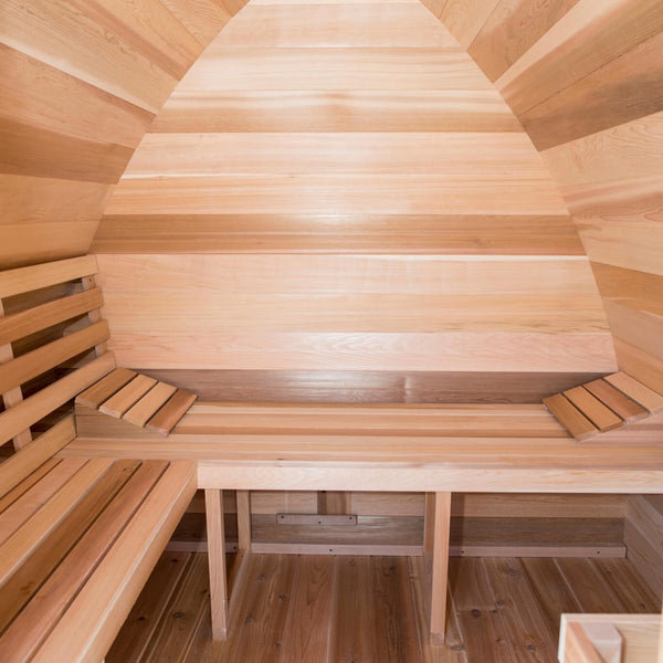 Pod Sauna + Porch - Knotty Red Cedar Package Deal L 305 cm x W 244 cm