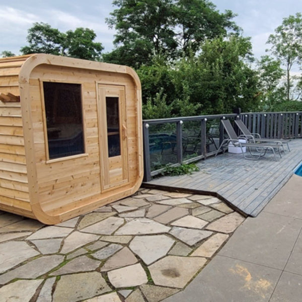 Luna Sauna White Cedar - L 200 cm x W 200 cm